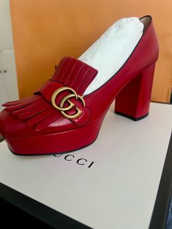 Red Gucci pump New in Box
