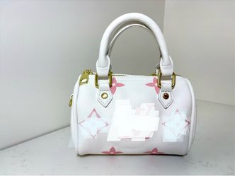 Pink and White Small Purse