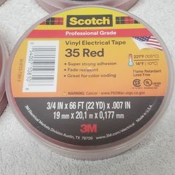 3M 35 Red Electrical Tape 