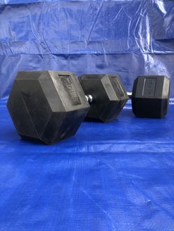 New Pair 70 Pound Dumbbells Weight Set