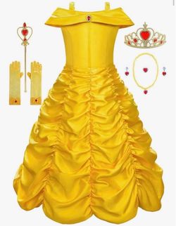 Belle Princess Costume Dress Set