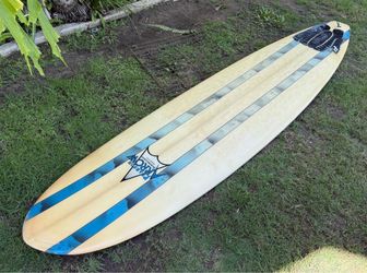 7’-11” Pearson Arrow Surfboard, tri-fin funboard model
