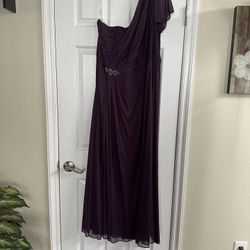 Plum Evening Gown