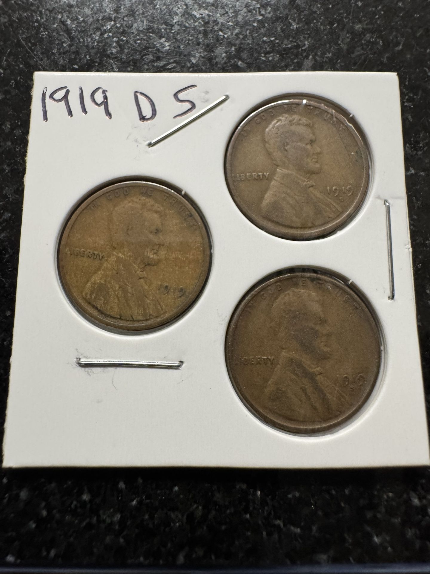 LINCOLN CENTS WHEATBACK 1919 PDS Mints