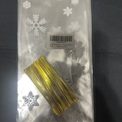 Snowflake Party Candy Bags/christmas