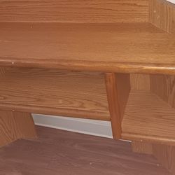 Multi-Purpose Light Brown Furniture – Desk or Vanity – $100