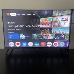 32” TCL Smart TV with Google TV