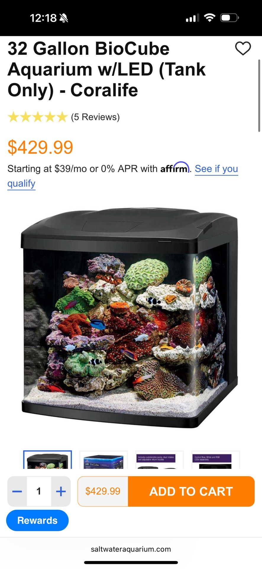 Biocube 32 Saltwater Aquarium