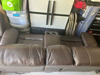 Leather Couch and Recliner