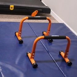 Used Push-Up Parallettes Bars — Solid & Sturdy Workout Equipment
