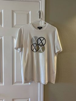 Express White Graphic Logo T-Shirt