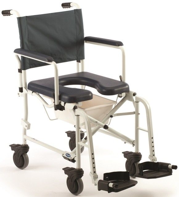 Invacare Mariner Rehab Shower Commode Chair w/ 5'' Casters 6891