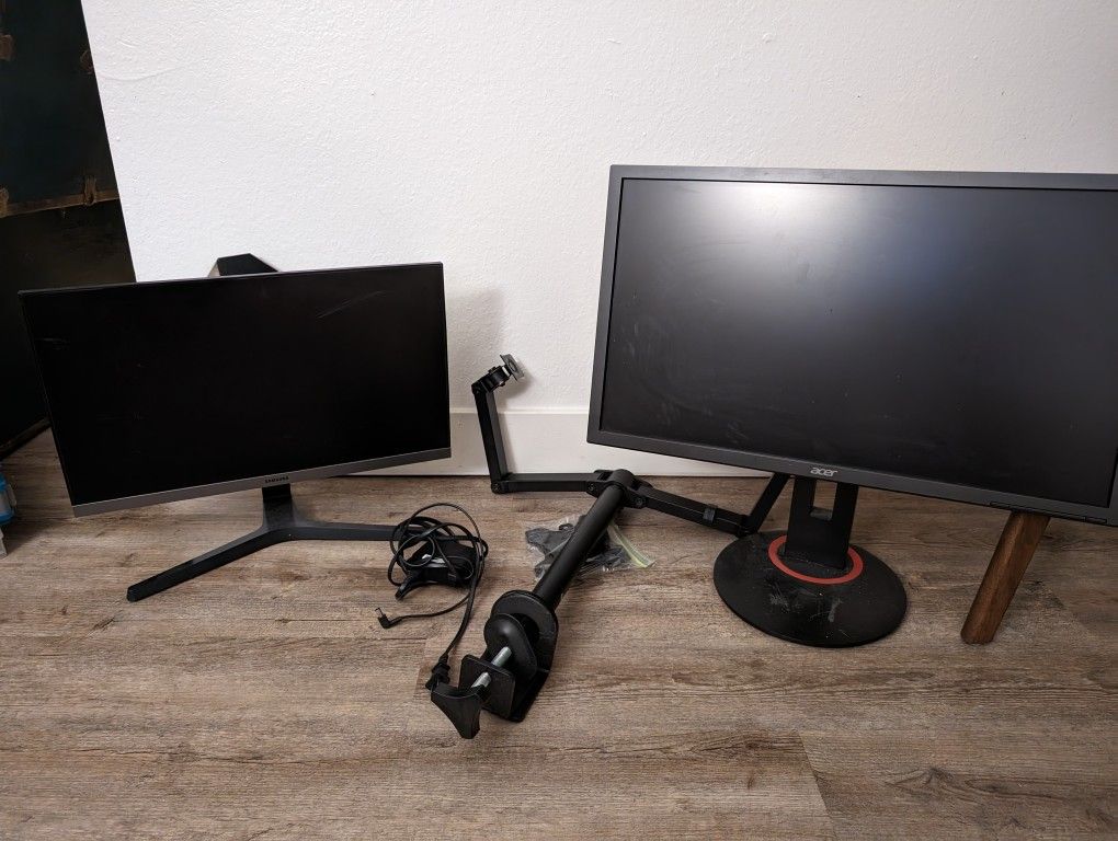 Acer XFA 240H Gaming monitor+Koorui 22" monitor
