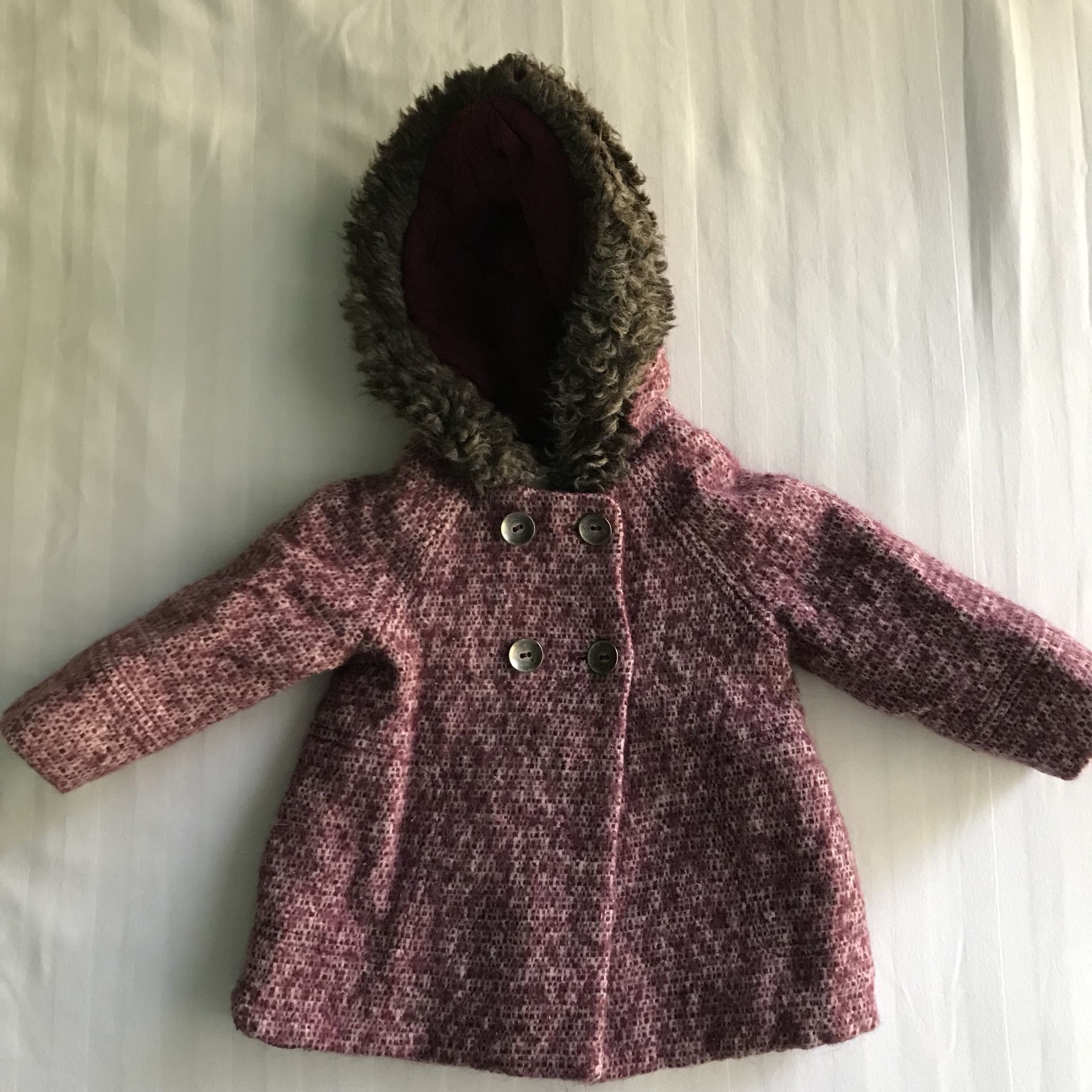 Zara Baby Girl coat, size: 12-18M, 86cm