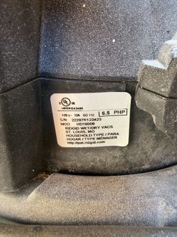 RIDGID SHOP VAC 16 Gal.