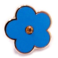 Forget Me Not Flower Lapel Pin