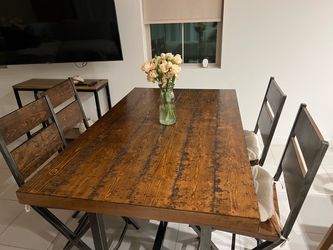 Wood Dining set, $300