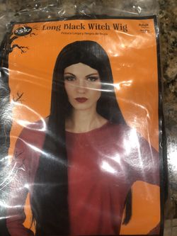 Long black witch wig BRAND NEW $5
