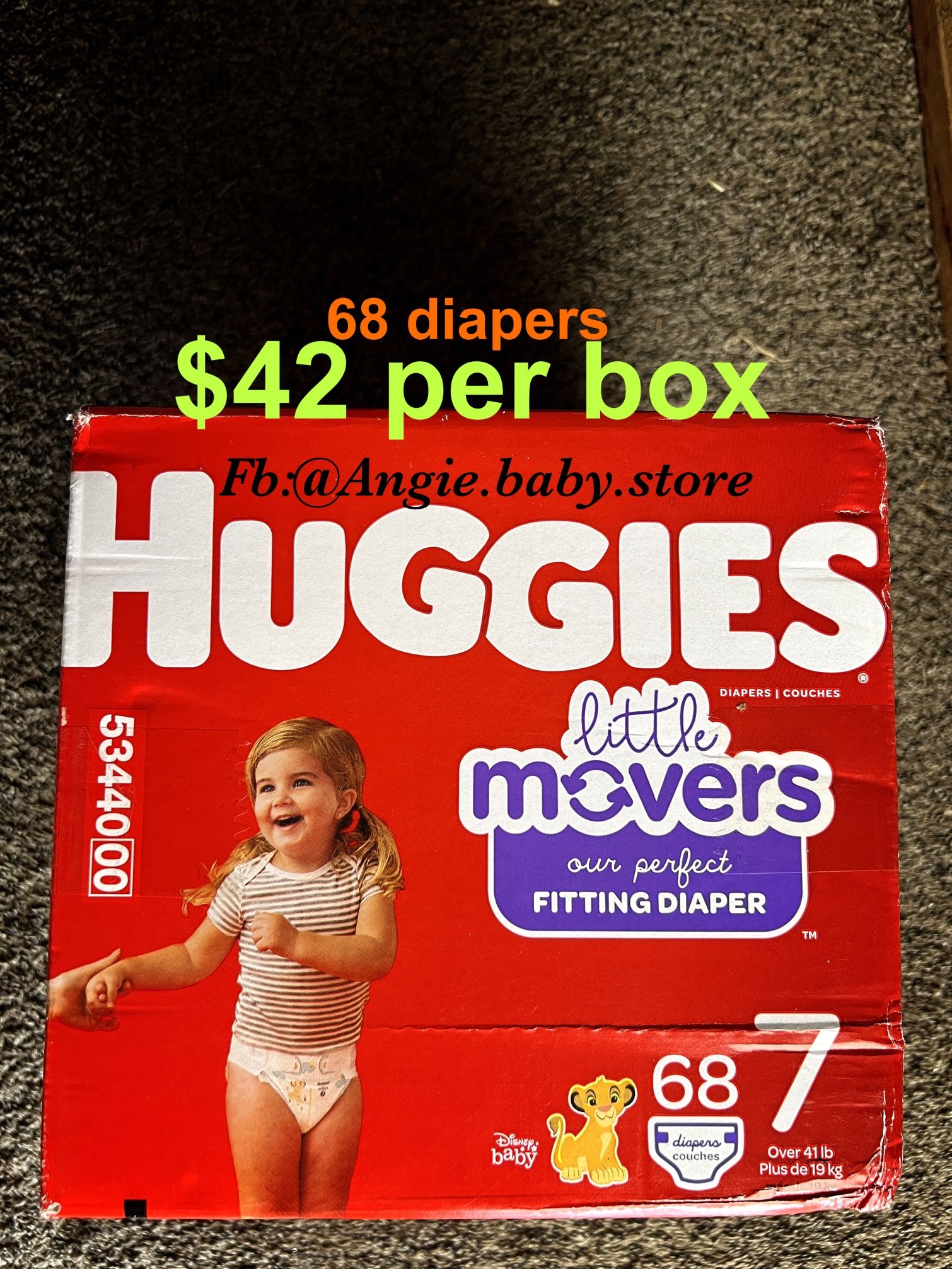 Huggies Little Movers Size 7 (68 Counts)