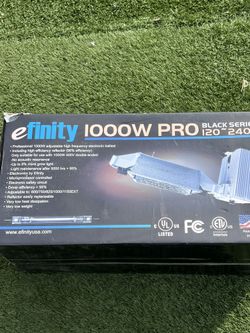 Efinity Pro Black 1000 Watt Light New