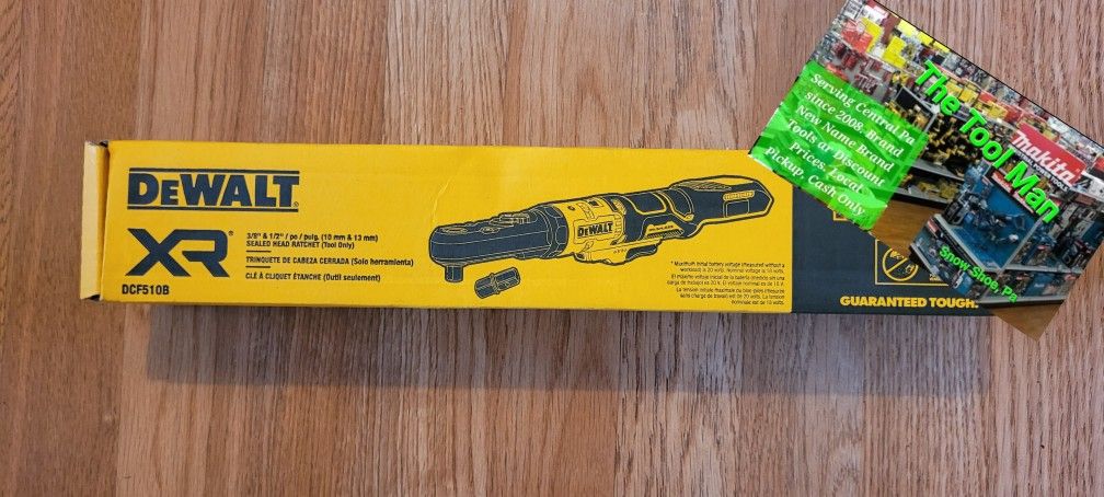 Dewalt 20v XR Brushless Cordless Sealed head Ratchet 3/8 and 1/2 interchangeable anvil $190 Firm.  Pickup Only 