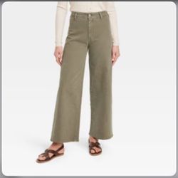 Women’s High Rise Sailor Wide Leg Ankle Jeans