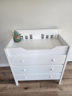White Changing Table