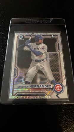 Cristian Hernandez Bowman Chrome 1st Prospect Card