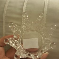 Cute Small Crystal Crown Candle Holder 