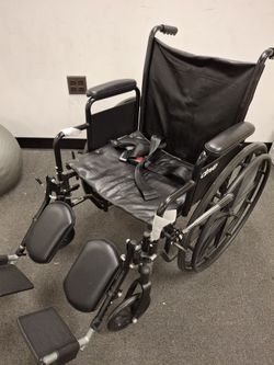 Drive Silver Sport II-18" Seat WHEELCHAIR+Elevating Leg Rests- Brand NEW!