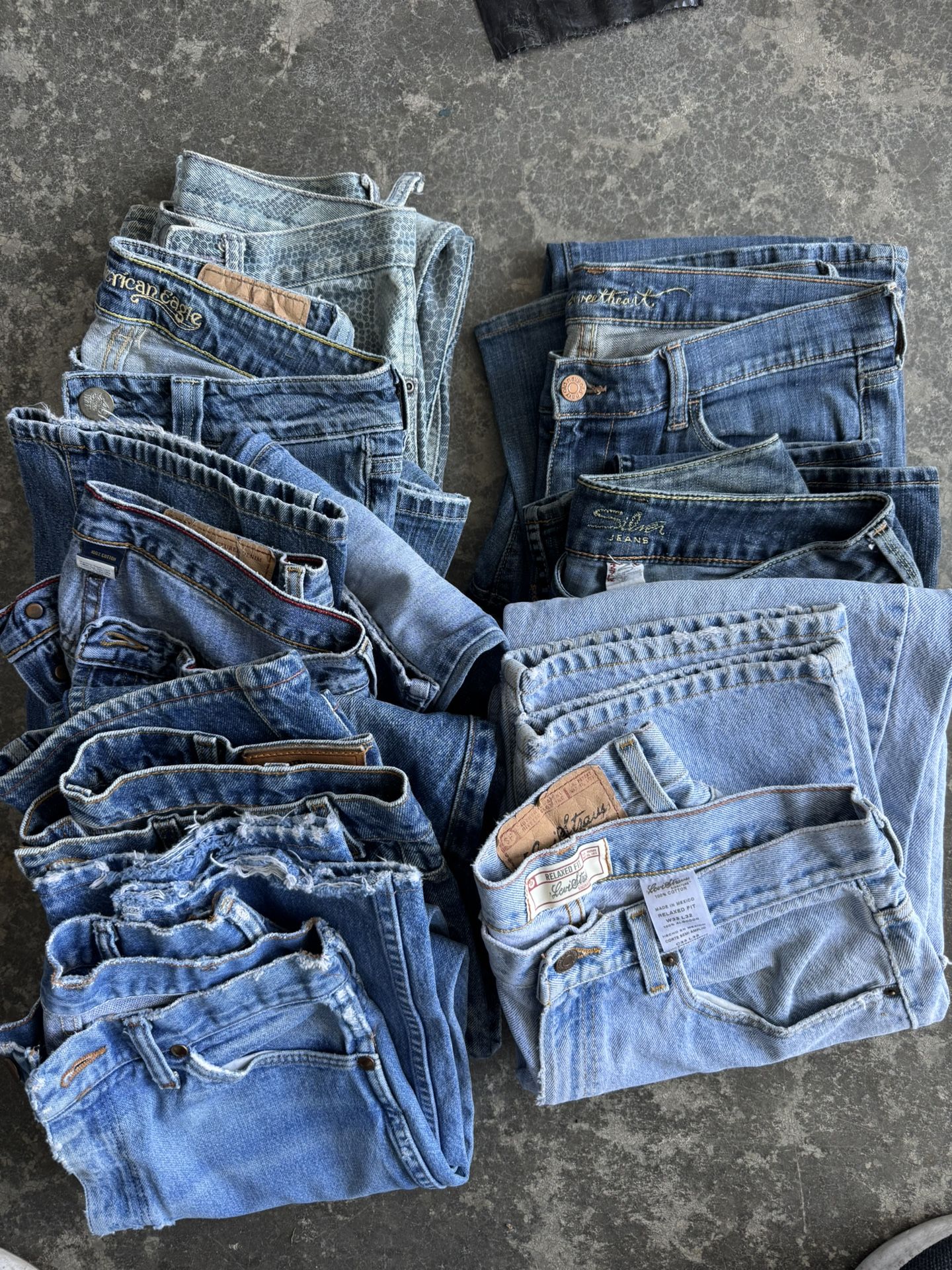 9 Pairs Of Name Brand Jeans