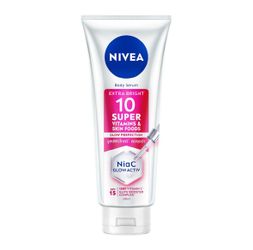 NIVEA Extra bright 10 super vitamins & skin food serum SPF 15 300ml.