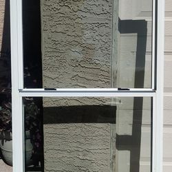 New 36x60 inches / 3x5 feet / 3050  Single Hung Slider Bottom Sliding Up House / Home Window Dual 2 Latch Double Pane Argon Stucco Siding Wall Fin