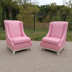 Lexington Home Brands Ava Wingback Pink Chairs - Free Delivery Today