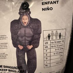 Boys Gorilla Blowup Costume 