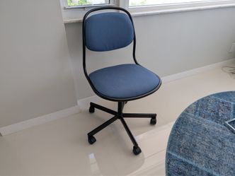 IKEA swivel chair, denim
