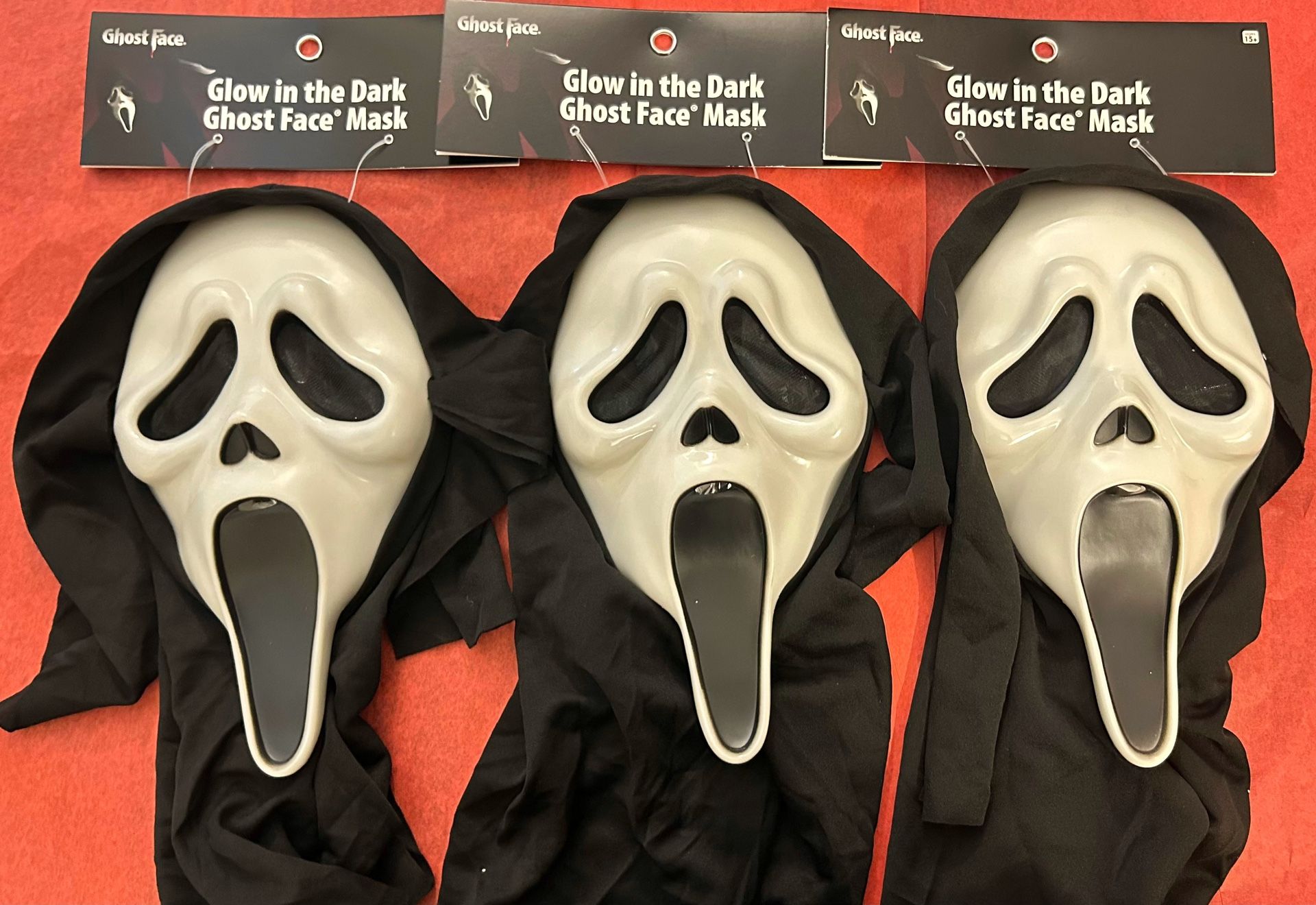 Scream Ghost Face Full Mask GLOW IN THE DARK Officially Licensed Halloween Horror NEW (PRICE IS FIRM)