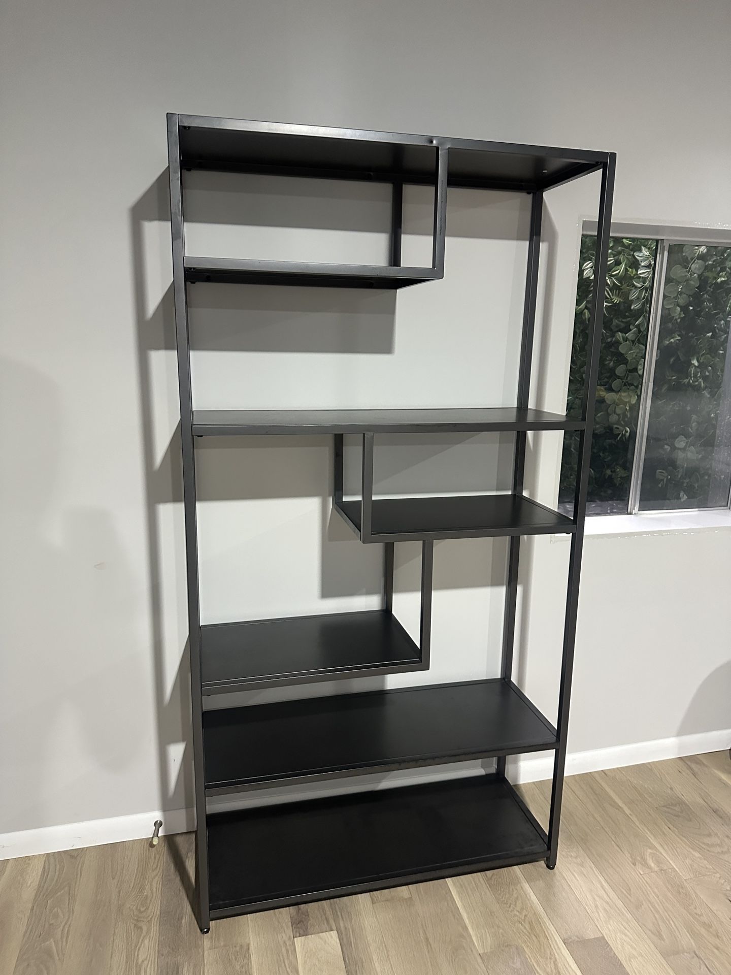 Metal Shelving Unit Industrial Dark Gray Gunmetal