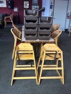 High chairs and boosters
