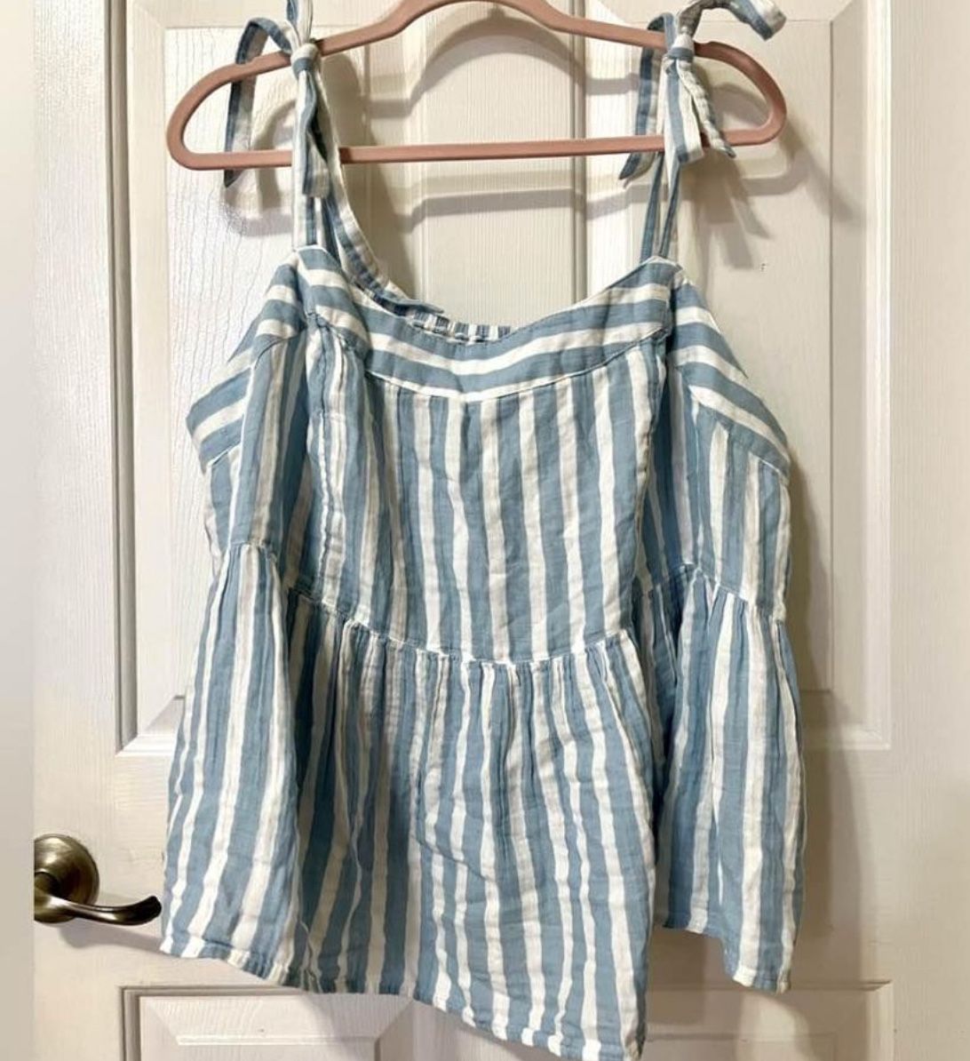 3X NWT Old Navy Babydoll Halter Top Sz 3X - Gauzy Boho