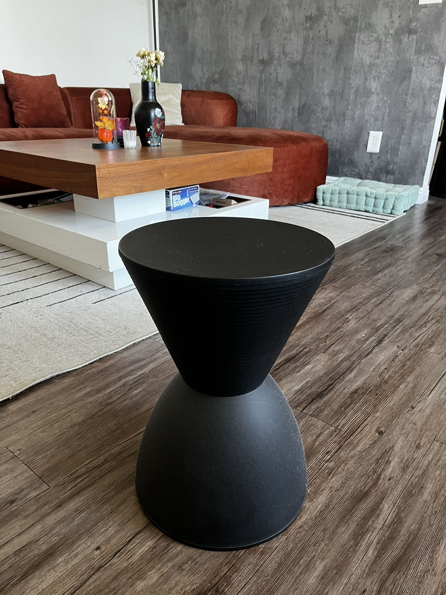 Modern Black Side/end Table w/ Storage