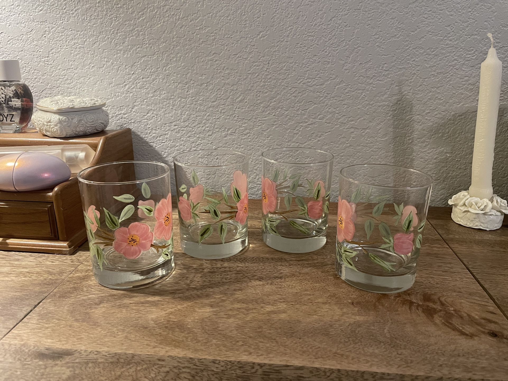 Franciscan Desert Rose Double Old Fashioned Glasses