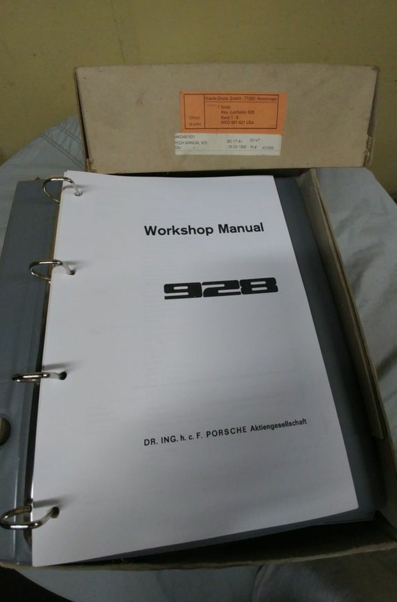 Porsche 928 workshop manuals