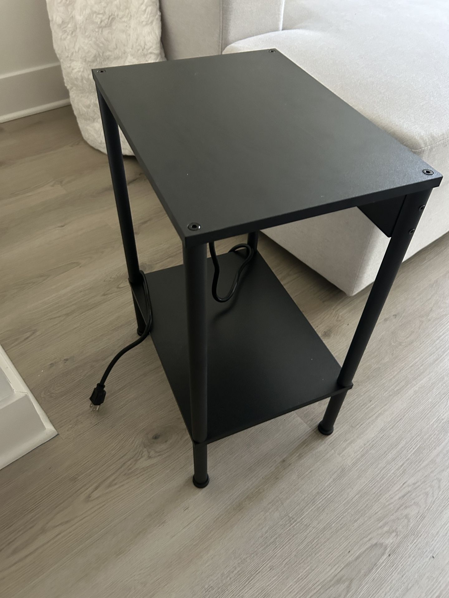 Black end table