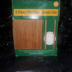 3 PC Bamboo  Sushi Set