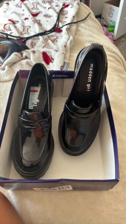Madden Girl Black Patent Loafers