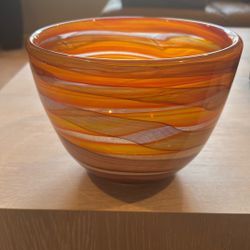 Rare Hand Blown Glass Bowl