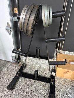 Weight rack tree. No weights included.