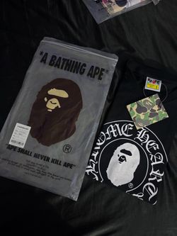 Chrome heart x bape shirt