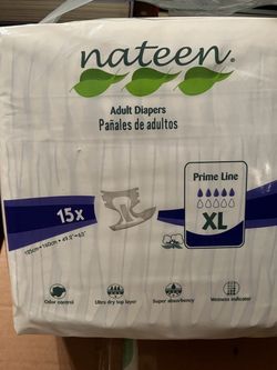 Nateen Prime Line Adult Diapers XL 15-Pack
